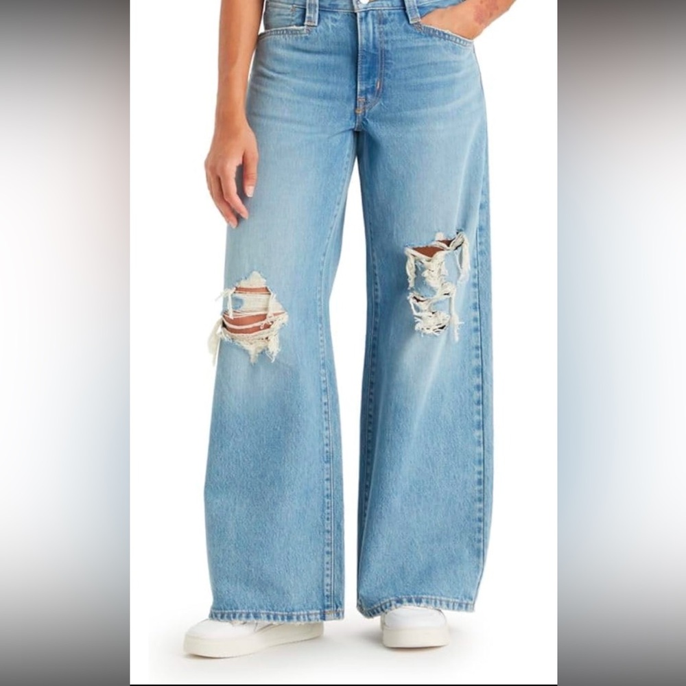 Excellent Condition Levi's Women's 94 Baggy Wide Leg Jean Size 27